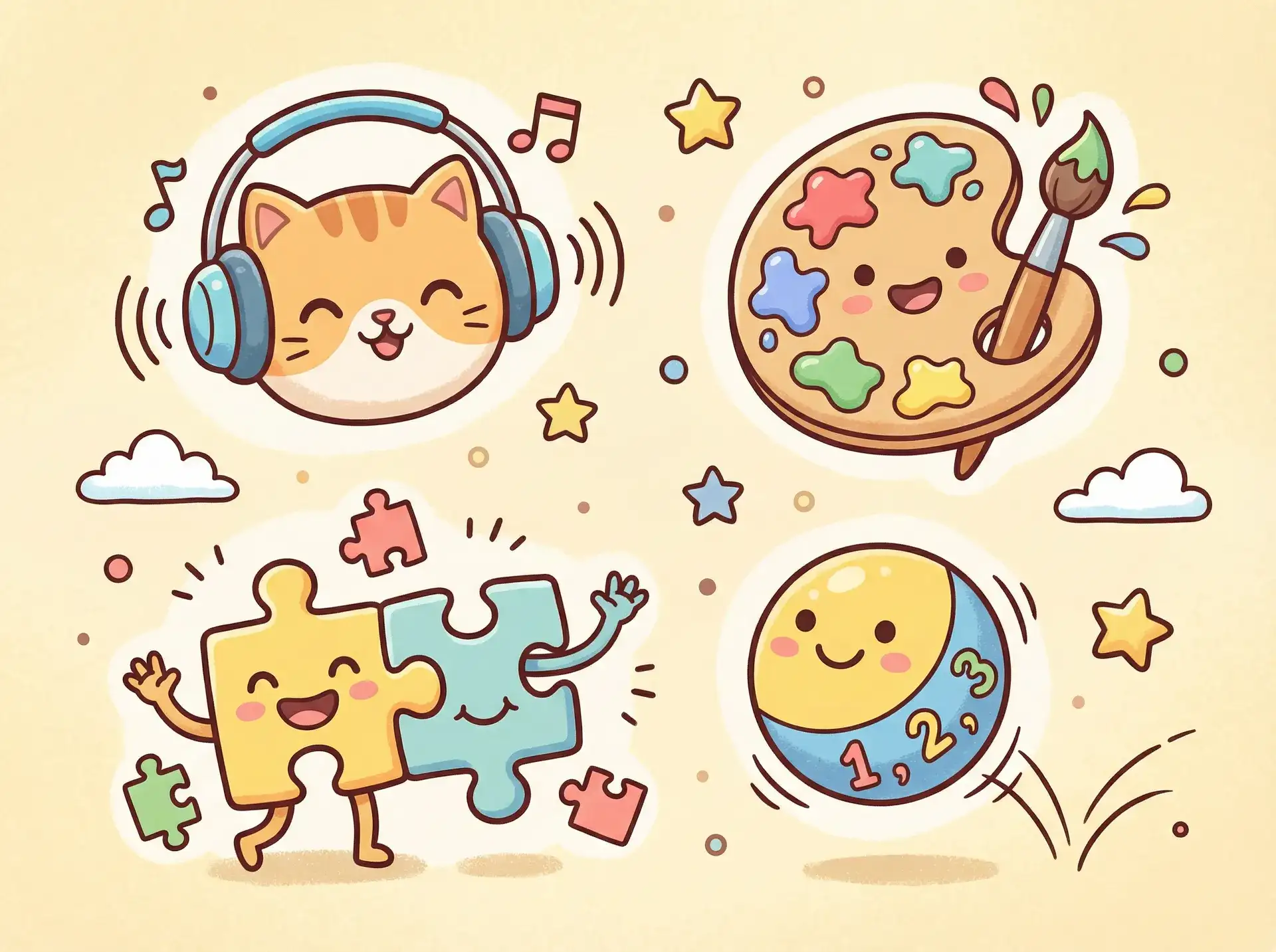 小朋友的手工作品 - 艳母动画 益智创作